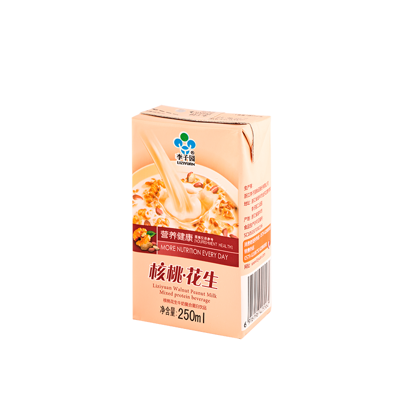 核桃花生牛奶復(fù)合蛋白飲品，單瓶凈含量250ml